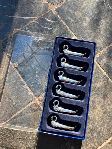 Vintage set messenleggers (zwaantjes) beschikbaar voor biedingen