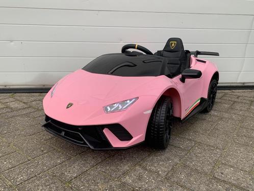 Lamborghini Huracán LP640 Performanté 12v roze Bluetooth, Kinderen en Baby's, Speelgoed | Buiten | Accuvoertuigen, Nieuw, Ophalen of Verzenden
