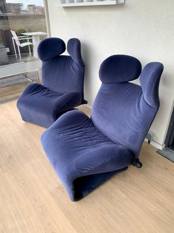 2 x Cassina Wink fauteuils, Enlèvement, Utilisé, Tissus