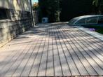 Gratis op te halen kunststof terras met clips, +-70m2, Tuin en Terras, Terrasdelen en Vlonders, Ophalen, Gebruikt, Kunststof