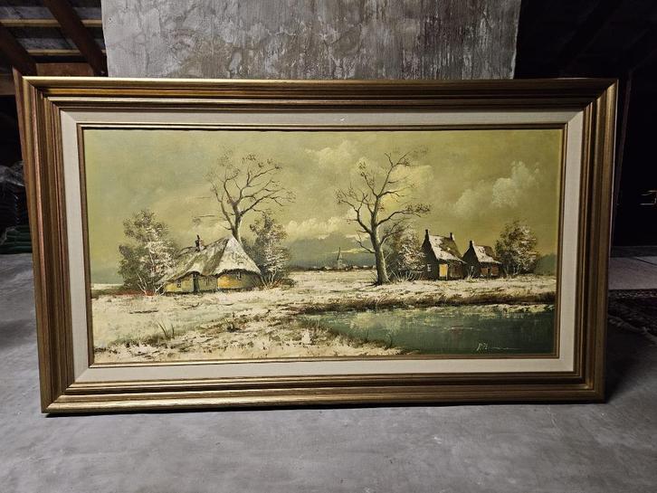 Schilderij van R Theunissen, Antiek en Kunst, Kunst | Schilderijen | Klassiek, Ophalen