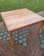 Teak eettafel, Ophalen of Verzenden, Vierkant