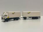 Herpa MAN F90 combinatie 1/87 Werbemodell, Ophalen of Verzenden, Zo goed als nieuw, Bus of Vrachtwagen, Herpa