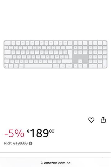 Apple magic keyboard nieuwstaat beschikbaar voor biedingen