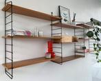 Vintage string shelving system in teak - GERESERVEERD, Huis en Inrichting, Gebruikt, Ophalen