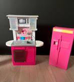 Barbie keuken en koelkast, Ophalen, Zo goed als nieuw