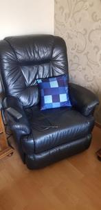 Lederen relax zetel, Huis en Inrichting, Fauteuils, Ophalen, Zo goed als nieuw