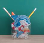 Porte-crayons en acrylique et pierres de strass "Dauphins", Enlèvement ou Envoi, Neuf