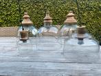 Set van 5 landelijke hanglampen, Huis en Inrichting, Lampen | Hanglampen, Ophalen, Nieuw, Glas, Landelijk