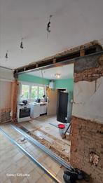 Trapgat maken. Poutrel plaatsen werken.0466498753