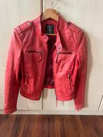 Leren jasje rood van Sluisleer maat XS, Kleding | Dames, Ophalen, Maat 34 (XS) of kleiner, Rood, Jasje