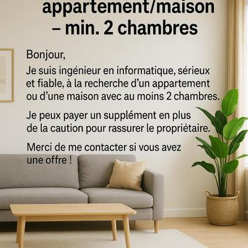 Huis, appartement te huur beschikbaar voor biedingen