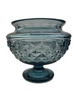 Val Saint Lambert blauwe Pompeii Floralies vaas 1926