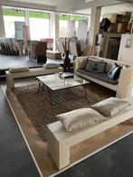 Steigerhouten tuinset, Tuin en Terras, Tuinsets en Loungesets, Ophalen, Steigerhout, 8 zitplaatsen, Zo goed als nieuw