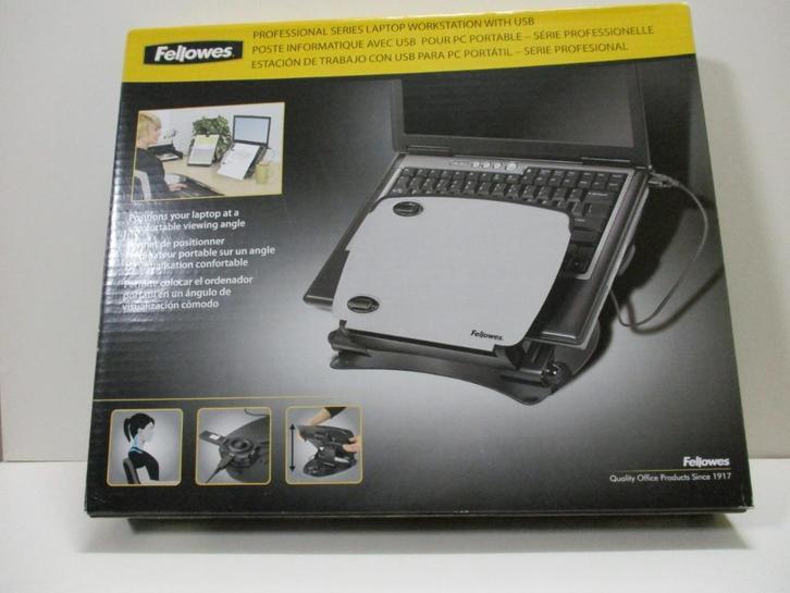 FELLOWES METALEN LAPTOPSTANDAARD, Computers en Software, Windows Laptops, Zo goed als nieuw, Ophalen