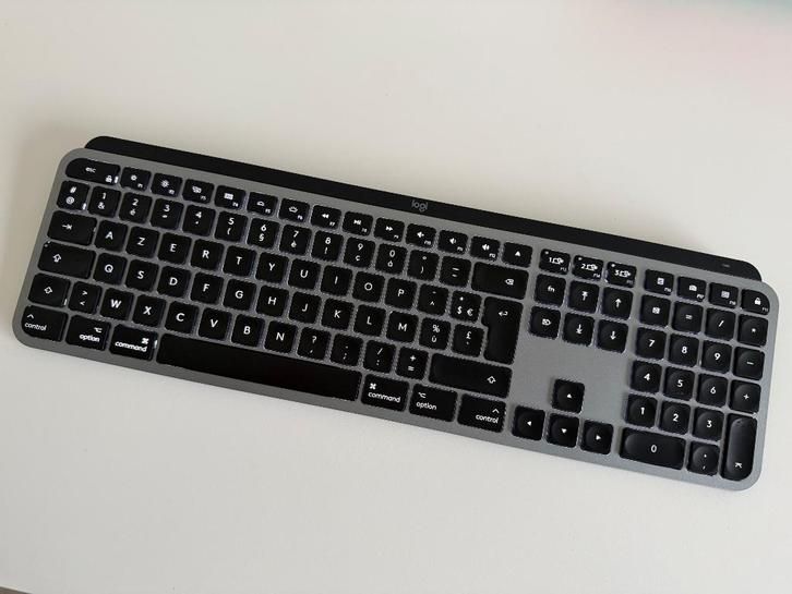 Logitech MX Keys S Mac draadloos toetsenbord, Computers en Software, Toetsenborden, Gebruikt, Azerty, Draadloos, Ergonomisch, Multimediatoetsen