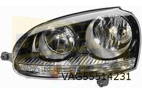 Volkswagen Golf V 11/03-2/09 (1K1) koplamp Links (GTi) (zwar, Auto-onderdelen, Verlichting, Volkswagen, Nieuw, Ophalen of Verzenden