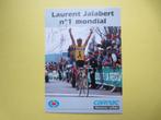 wielerkaart 1995 team once look laurent jalabert signe, Sports & Fitness, Cyclisme, Comme neuf, Envoi
