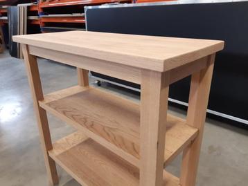 Volhouten eiken sidetable uit recuphout beschikbaar voor biedingen
