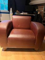Lederen feauteil, Huis en Inrichting, Ophalen, Gebruikt, Eenpersoons, 100 tot 125 cm