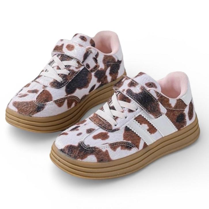 Kinder meisjes sneakers koeienprint 24 25 26 27 28 29 30, Kinderen en Baby's, Kinderkleding | Schoenen en Sokken, Nieuw, Schoenen