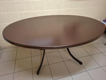 Ovalen tuintafel beschikbaar voor biedingen