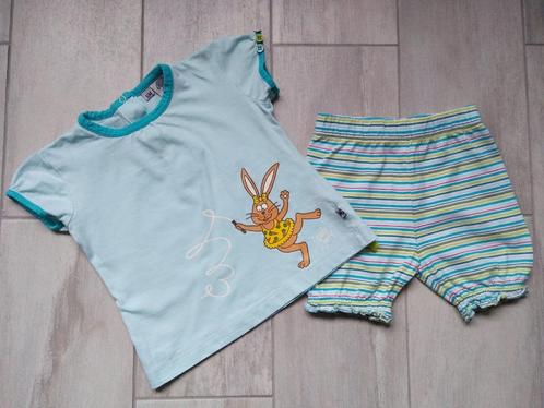 ✿ M68 - Woody zomerpyjama thema konijn, Kinderen en Baby's, Babykleding | Maat 68, Zo goed als nieuw, Meisje, Nacht- of Onderkleding