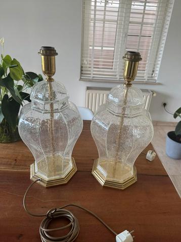 Twee prachtige tafellampen jaren 70. beschikbaar voor biedingen