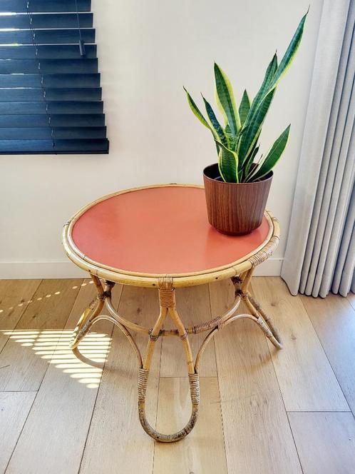 Rotan salontafel model Diabolo, design KOK, Antiek en Kunst, Curiosa en Brocante, Ophalen
