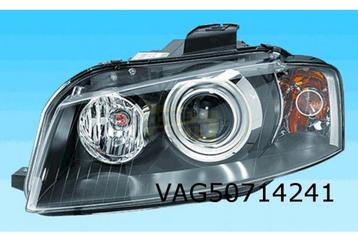 Audi A3 (6/03-8/08) Koplamp Rechts (Bi-Xe) (met actieve boch beschikbaar voor biedingen