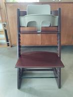 donkerbruine tripp trapp Stokke stoel (zonder de babyset), Gebruikt, Stoelverkleiner, Meegroeistoel, Ophalen