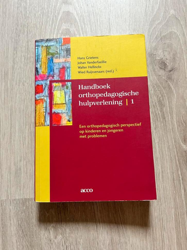 Hand orthopedagogische hulpverlening, Boeken, Wetenschap, Zo goed als nieuw, Ophalen