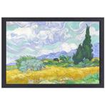 Wheatfield with Cypresses - Vincent van Gogh canvas + baklij, Huis en Inrichting, Nieuw, Print, 50 tot 75 cm, Oorspronkelijke maker