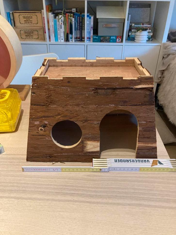 Knaagdieren huisje en graaftoren, Dieren en Toebehoren, Knaagdieren en Konijnen | Toebehoren, Zo goed als nieuw, Speelgoed, Ophalen