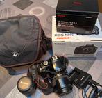 Canon EOS 1100D met zoom lens 18-55mm en 18-250mm en fototas, Ophalen, Gebruikt, Canon, 12 Megapixel