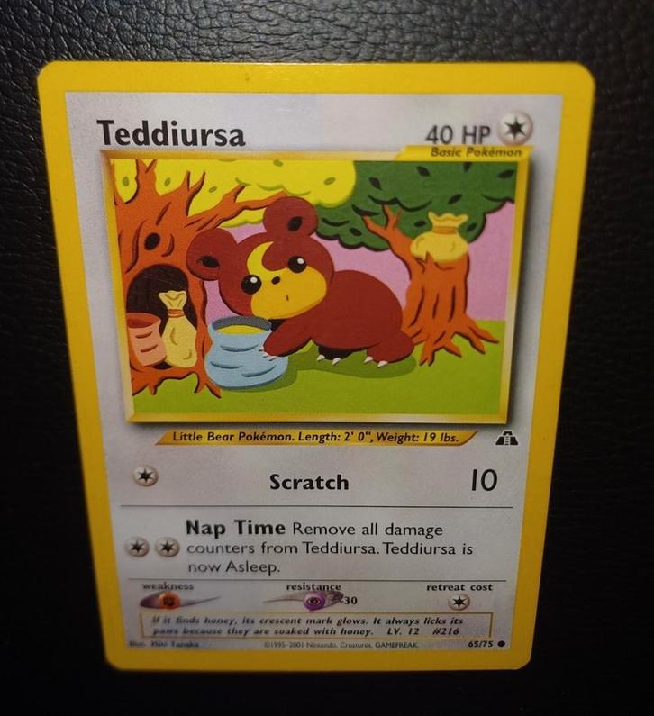 Wotc Era: Teddiursa 65/75 Neo Discovery, Hobby en Vrije tijd, Verzamelkaartspellen | Pokémon, Ophalen of Verzenden