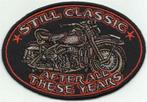Still Classic after all these years stoffen opstrijk patch e, Motos, Accessoires | Autocollants