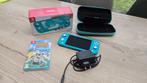 Nitendo switch lite blauw, Games en Spelcomputers, Spelcomputers | Nintendo Switch Lite, Ophalen, Turquoise, Zo goed als nieuw