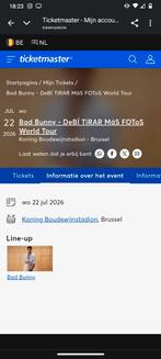 Bad bunny tickets Brussel, Tickets en Kaartjes, Concerten | Pop