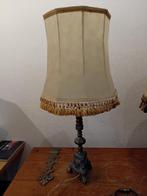 vintage/retro-Lampadaire/tafellamp op tinnen voet en steun, Huis en Inrichting, Ophalen, Zo goed als nieuw, Overige materialen