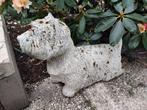 tuinbeeld westie, Ophalen, Gebruikt, Beton, Dierenbeeld