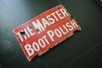 Emaille Boot Polish, Ophalen, Gebruikt, Reclamebord