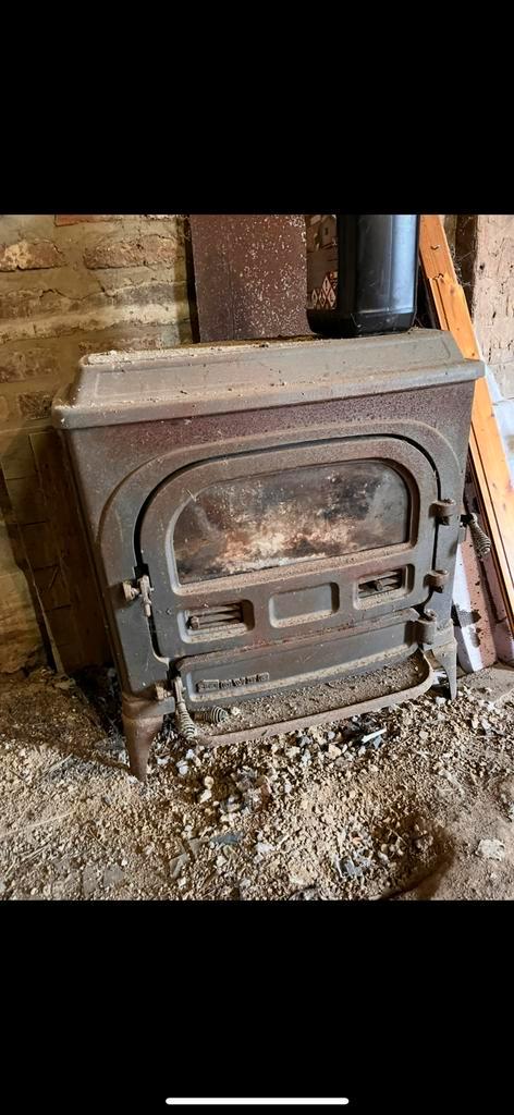 Poele a bois en fonte, Huis en Inrichting, Haarden, Gebruikt, Ophalen