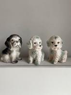 3 vintage bloempotjes hondjes samen 7€ !!, Ophalen