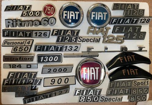 FIAT emblemen allerlei materialen, modellen en jaren, Auto-onderdelen, Klein materiaal, Fiat, Gebruikt, Ophalen of Verzenden