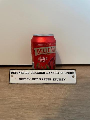 Oud emaille plaatje  beschikbaar voor biedingen