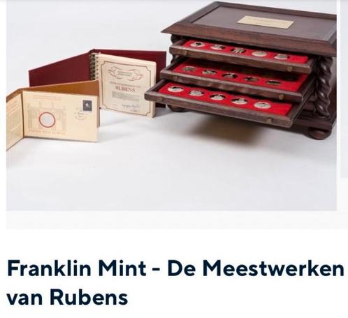 Zilver penningen 100 Meesterwerken van Rubbens, Postzegels en Munten, Penningen en Medailles, Zilver, Ophalen