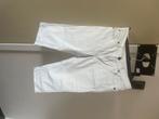 Witte jeans kuit broek, Kleding | Dames, Broeken en Pantalons, Ophalen, Wit, Maat 42/44 (L), Zo goed als nieuw