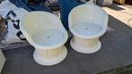 Witte IKEA Design stoeltjes., Ophalen, Gebruikt