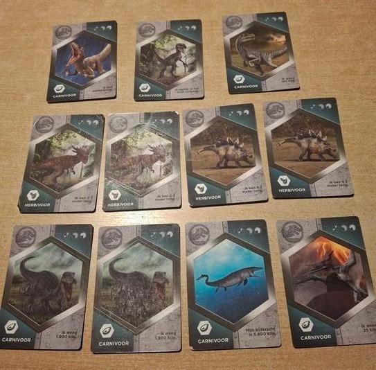 Jurassic World verzamelkaarten, Hobby en Vrije tijd, Stickers en Plaatjes, Zo goed als nieuw, Ophalen of Verzenden